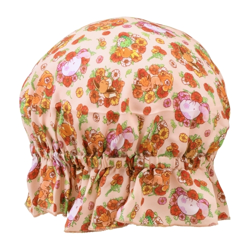 シルクナイトキャップ Fleur de Coquelicot