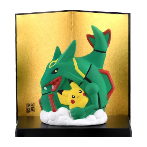 陶飾り ピカチュウとレックウザ