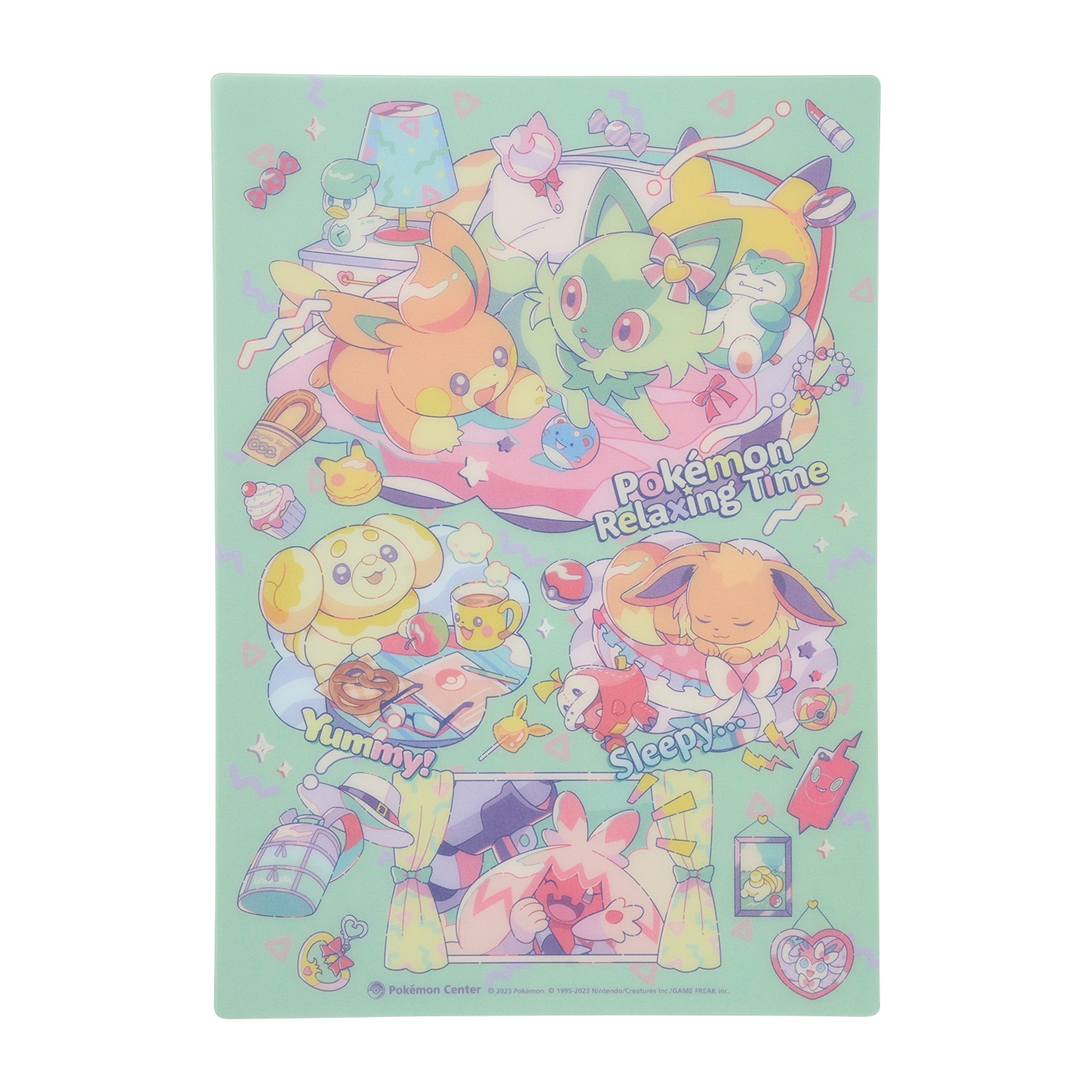 下敷き Pokémon Relaxing Time |【公式】ポケモンセンター 下敷き Pokémon Relaxing Time |【公式】ポケモンセンター