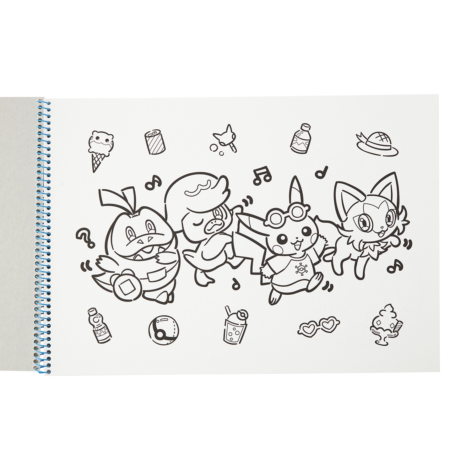 塗り絵つきスケッチブック Happy Sunny Day