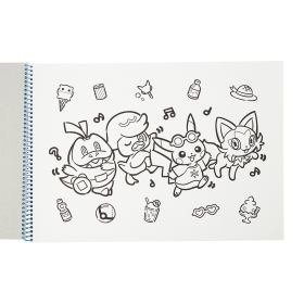 塗り絵つきスケッチブック Happy Sunny Day