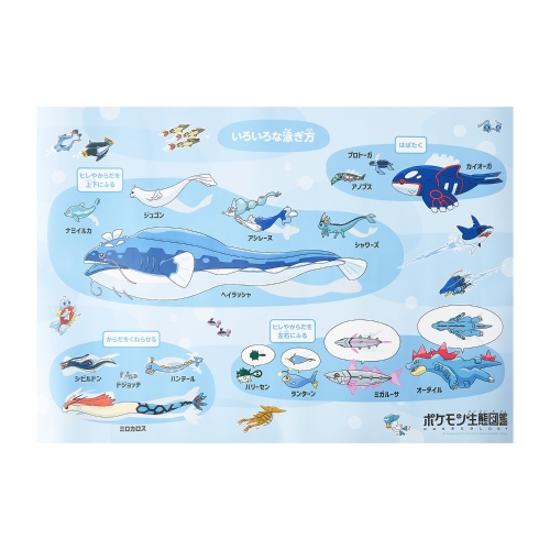 お風呂ポスター ポケモン生態図鑑