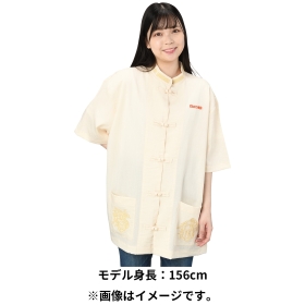 ポケモン - ポケモン ピカチュウ飯店 制服シャツ フリーサイズ Tシャツ GOOD GOOD SMILE! ピカチュウ 100／120 ｜【公式