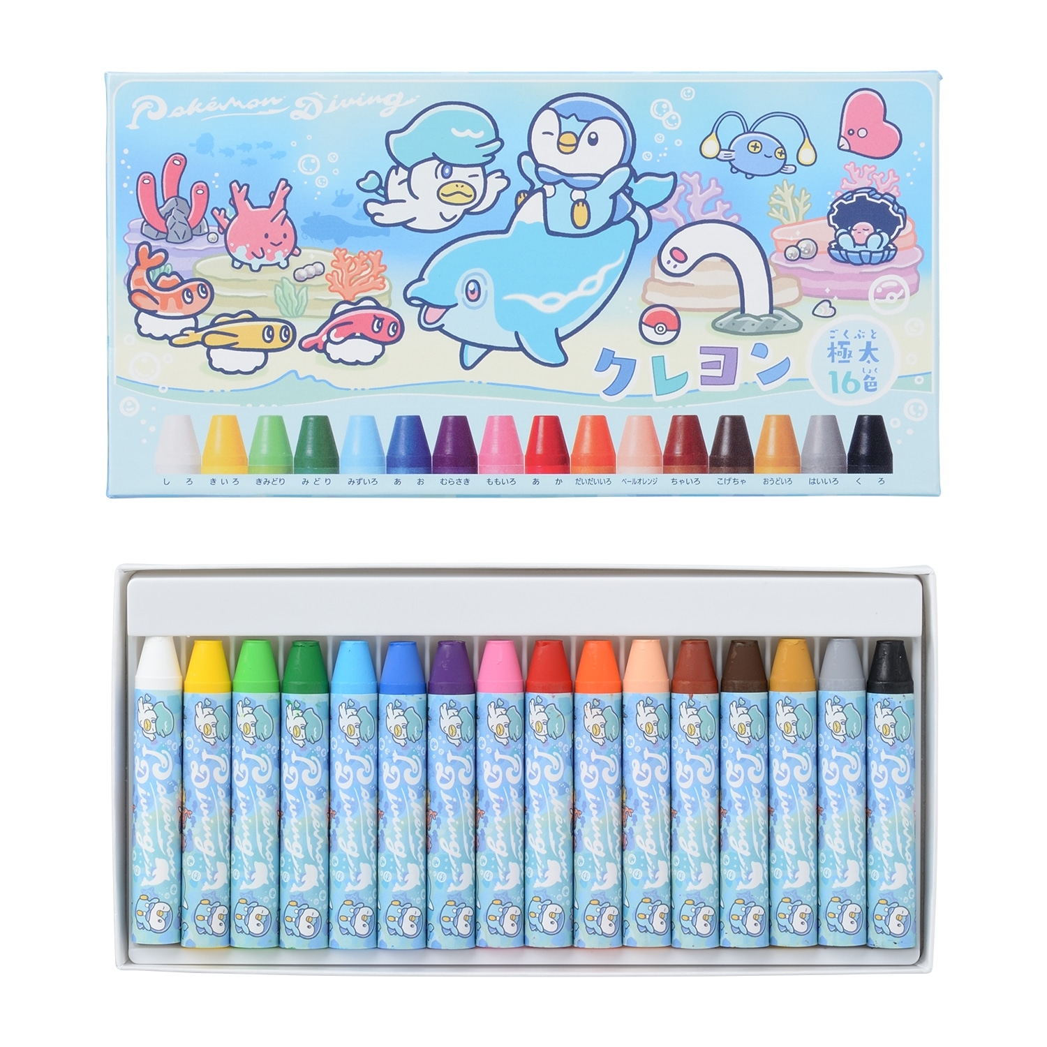 クレヨン16本セット Pokémon Diving