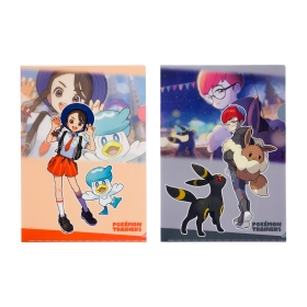 A4クリアファイル2枚セット POKÉMON TRAINERS アオイ&ボタン