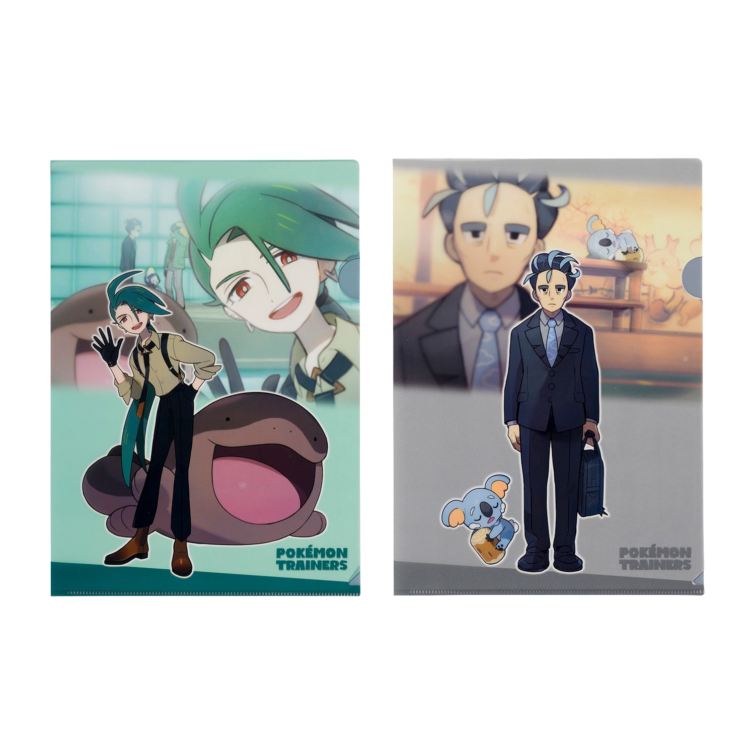 A4クリアファイル2枚セット POKÉMON TRAINERS チリ＆アオキ