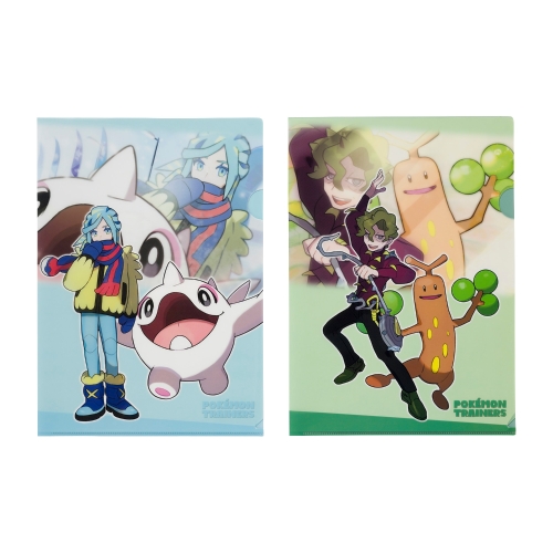 A4クリアファイル2枚セット POKÉMON TRAINERS グルーシャ＆コルサ