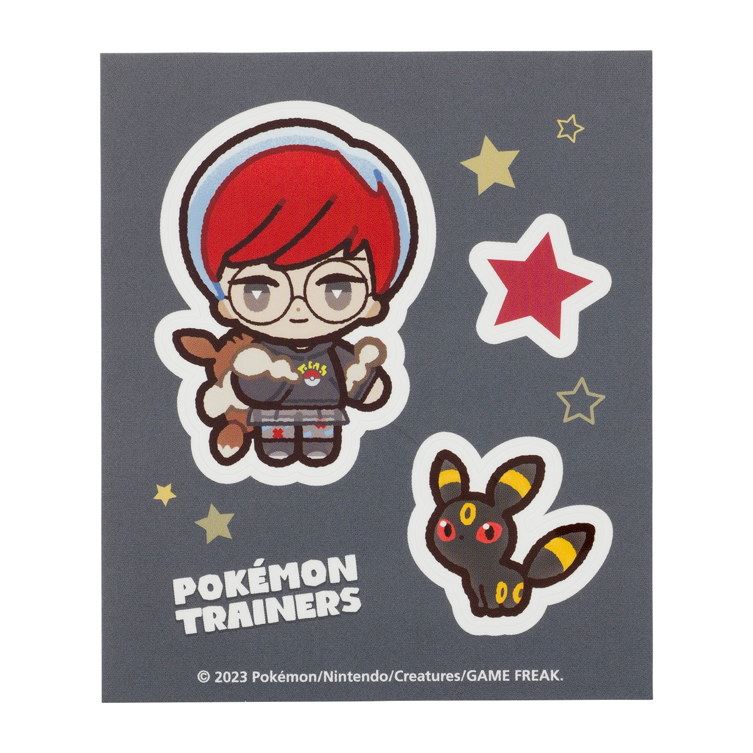 ステッカー POKÉMON TRAINERS ボタン＆ブラッキー