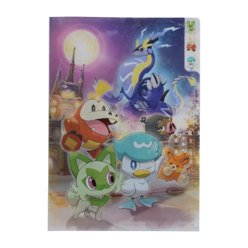 A4 3ポケットクリアファイル バイオレット ｜【公式】ポケモン