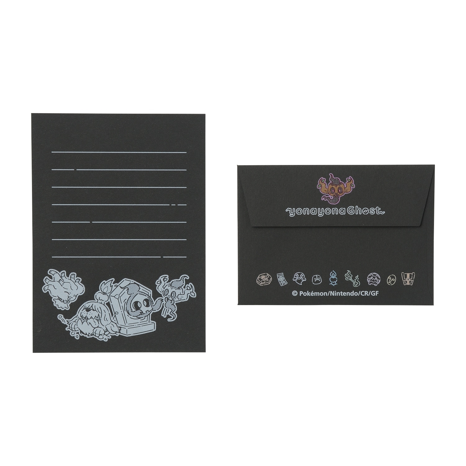 黒色レターセット yonayonaGhost