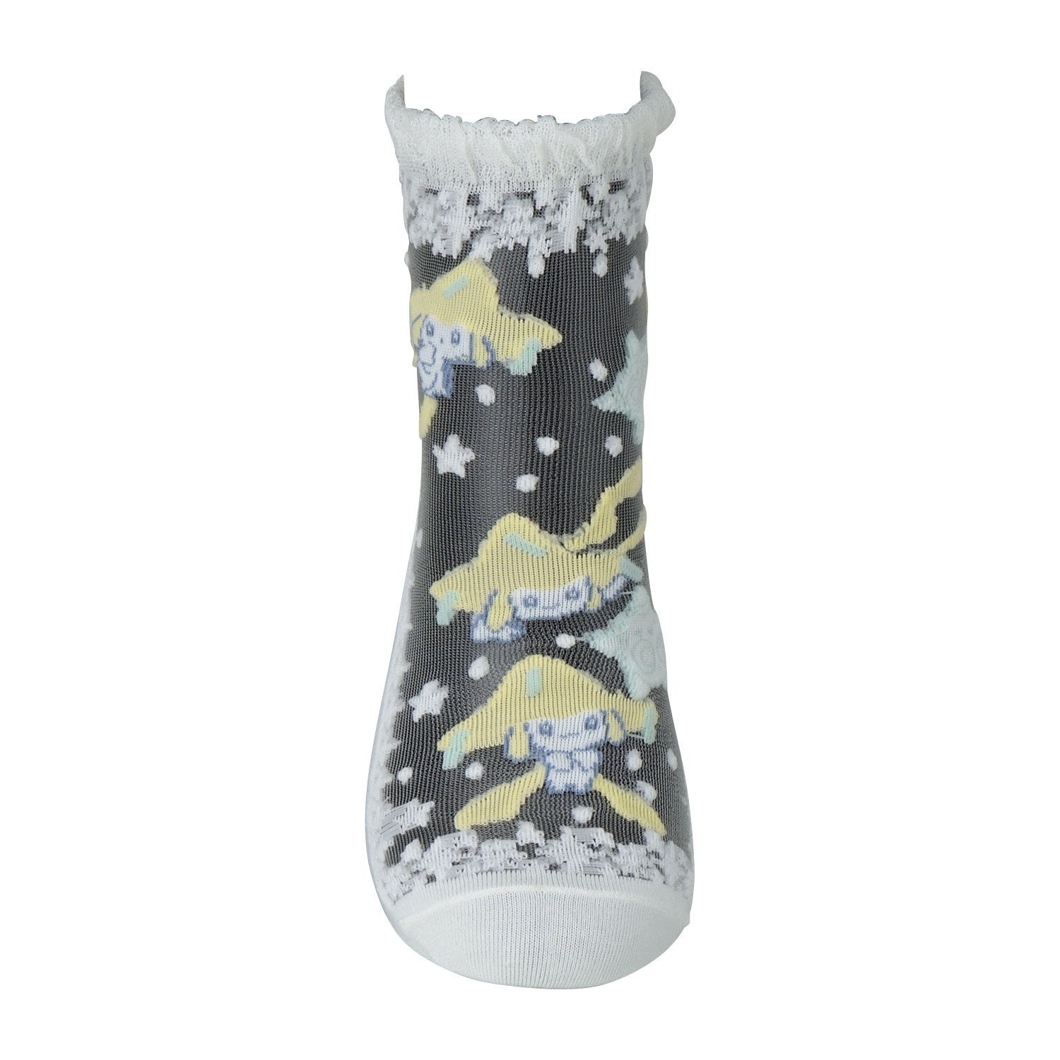 選べる】ミドルソックス シースルー ジラーチ星つなぎ(23-24cm