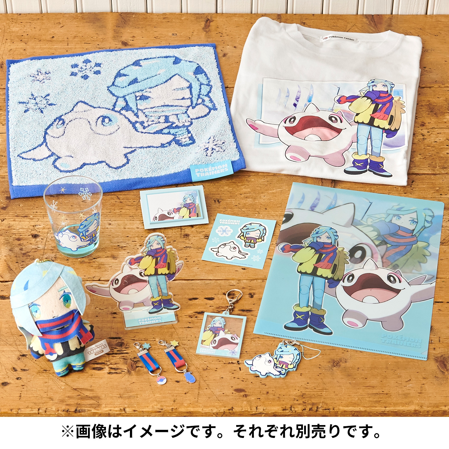 フォトフレーム風アクリルキーホルダー グルーシャ＆アルクジラ  POKÉMON TRAINERS