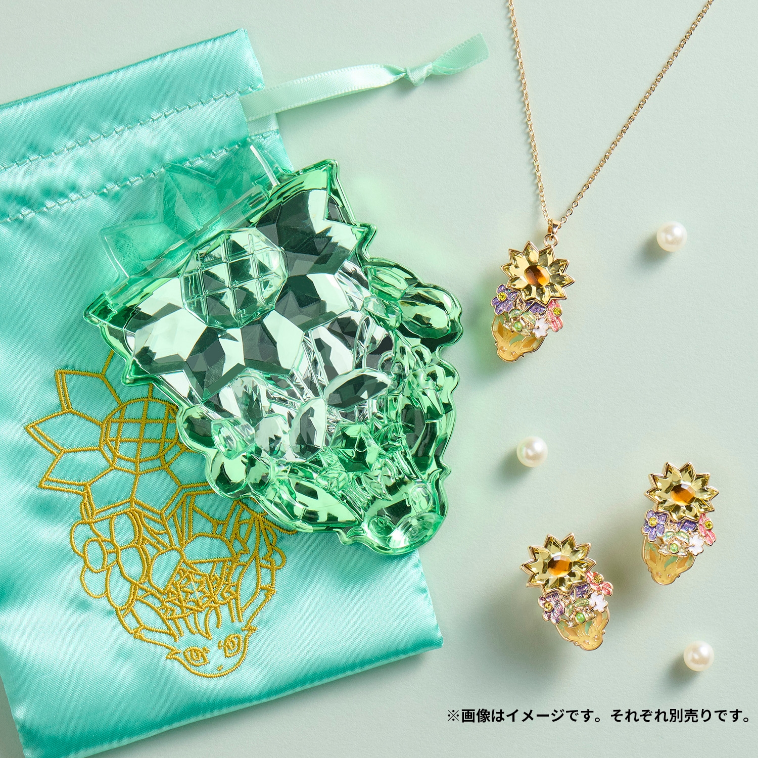 Pokémon accessory ダイカットキラキラミラー くさテラスタルリーフィア