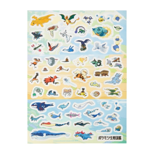 A4サイズPETシール ポケモン生態図鑑