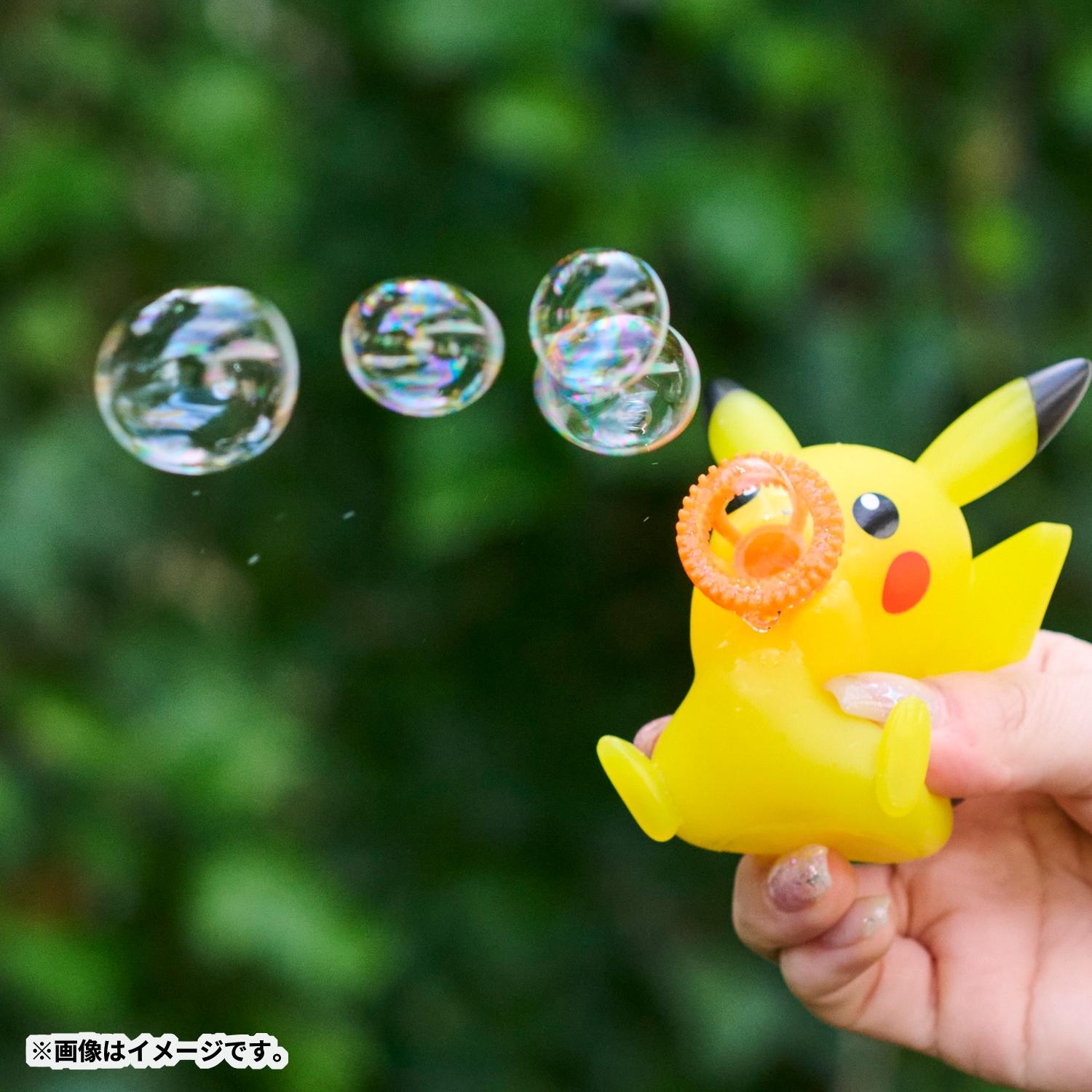 しゃぼん玉であそべるフィギュア ピカチュウ ｜【公式】ポケモン