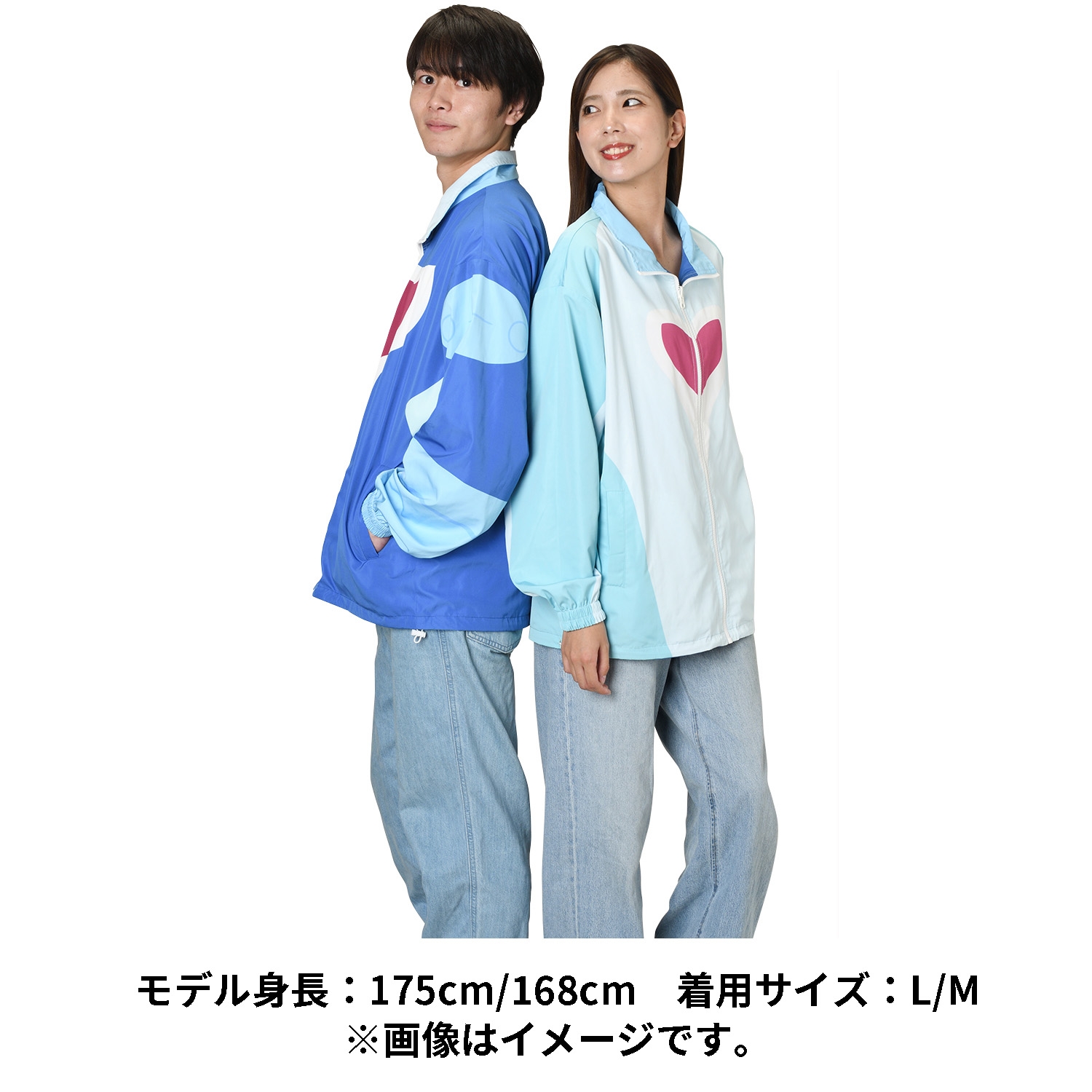 リバーシブルウィンドジャケット What’s your charm point? イルカマン M/L