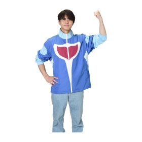 リバーシブルウィンドジャケット What’s your charm point? イルカマン M/L