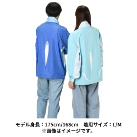 リバーシブルウィンドジャケット What’s your charm point? イルカマン M/L