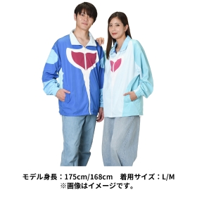 リバーシブルウィンドジャケット What’s your charm point? イルカマン M/L