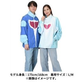 リバーシブルウィンドジャケット What’s your charm point? イルカマン M/L