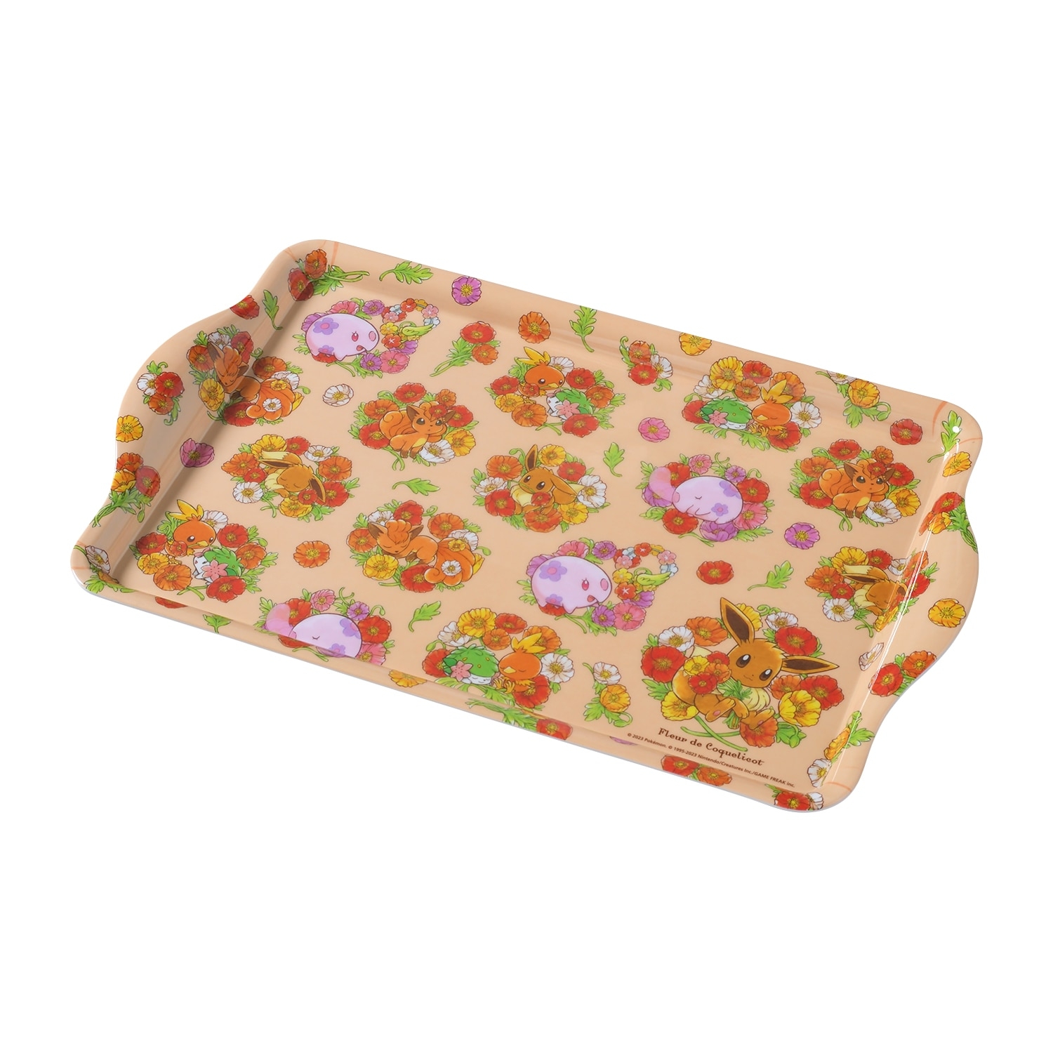 メラミントレイ Fleur de Coquelicot