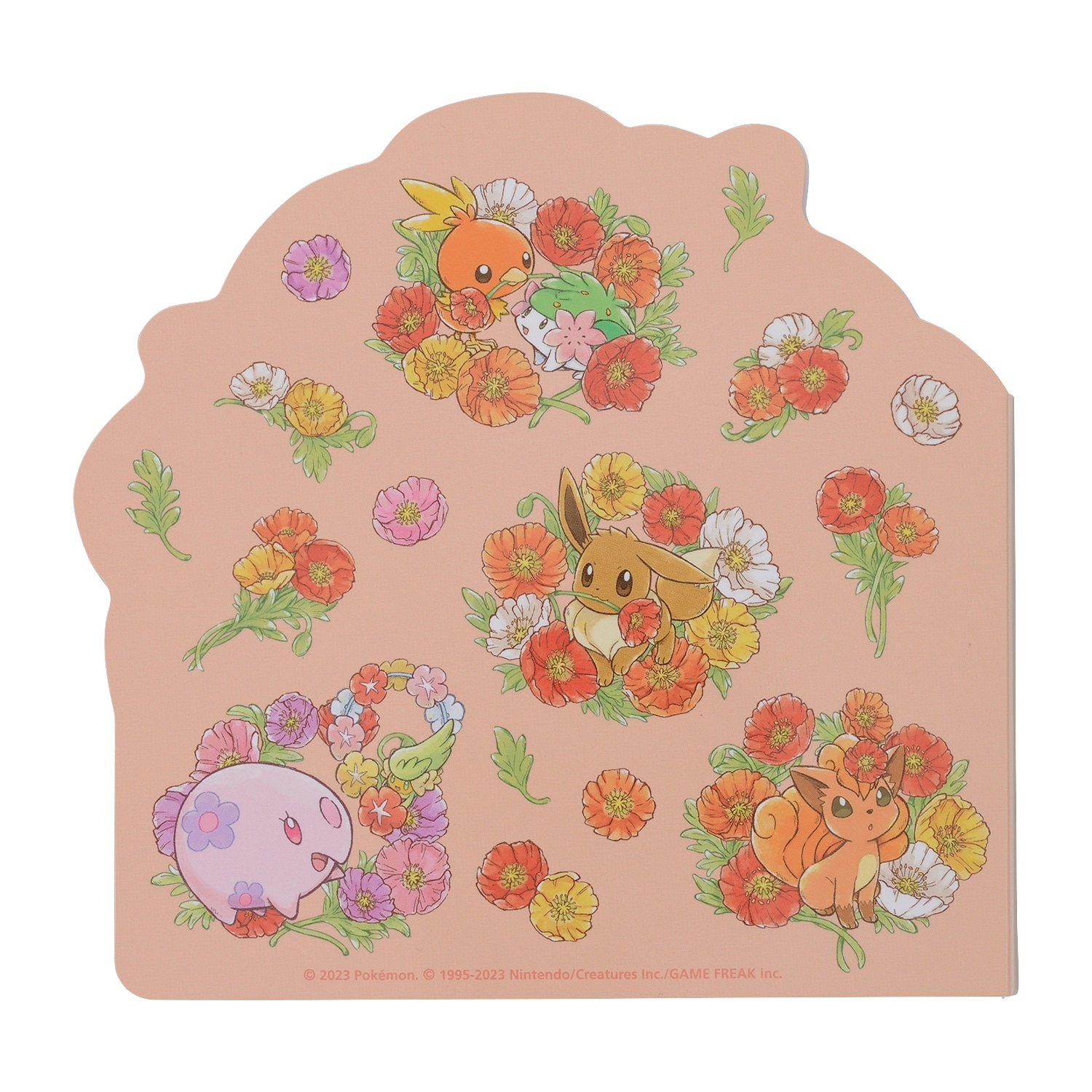ダイカットメモ Fleur de Coquelicot