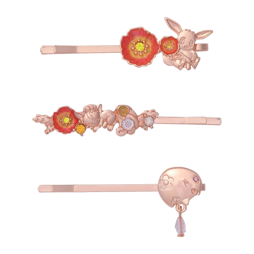 ヘアピン Fleur de Coquelicot