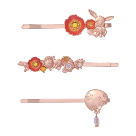 ヘアピン Fleur de Coquelicot