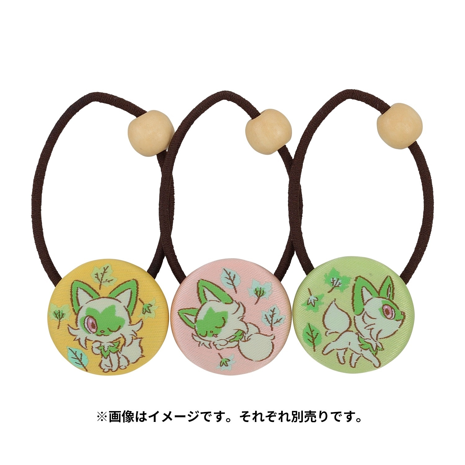 くるみぼたんヘアゴム にゃ！にゃにゃ！ニャオハ！ ピンク