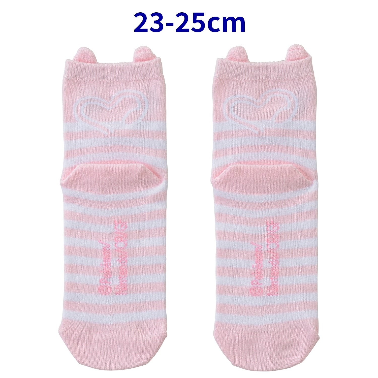 【選べる】ミドルソックス 立体 ミュウ (19-21cm)／ (23-25cm)
