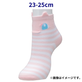 【選べる】ミドルソックス 立体 ミュウ (19-21cm)／ (23-25cm)