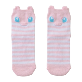 【選べる】ミドルソックス 立体 ミュウ (19-21cm)／ (23-25cm)