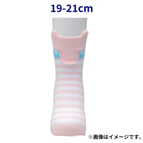 【選べる】ミドルソックス 立体 ミュウ (19-21cm)／ (23-25cm)