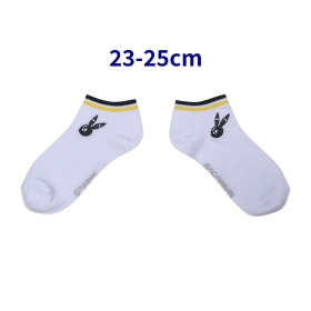 【選べる】ショートソックス ライン入り BK (23-25cm)／ (25-27cm)