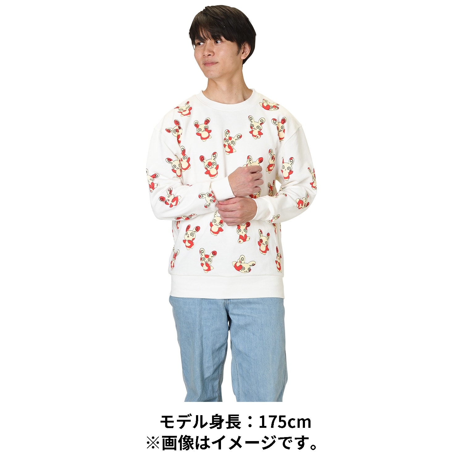スウェット What’s your charm point? パッチール Free