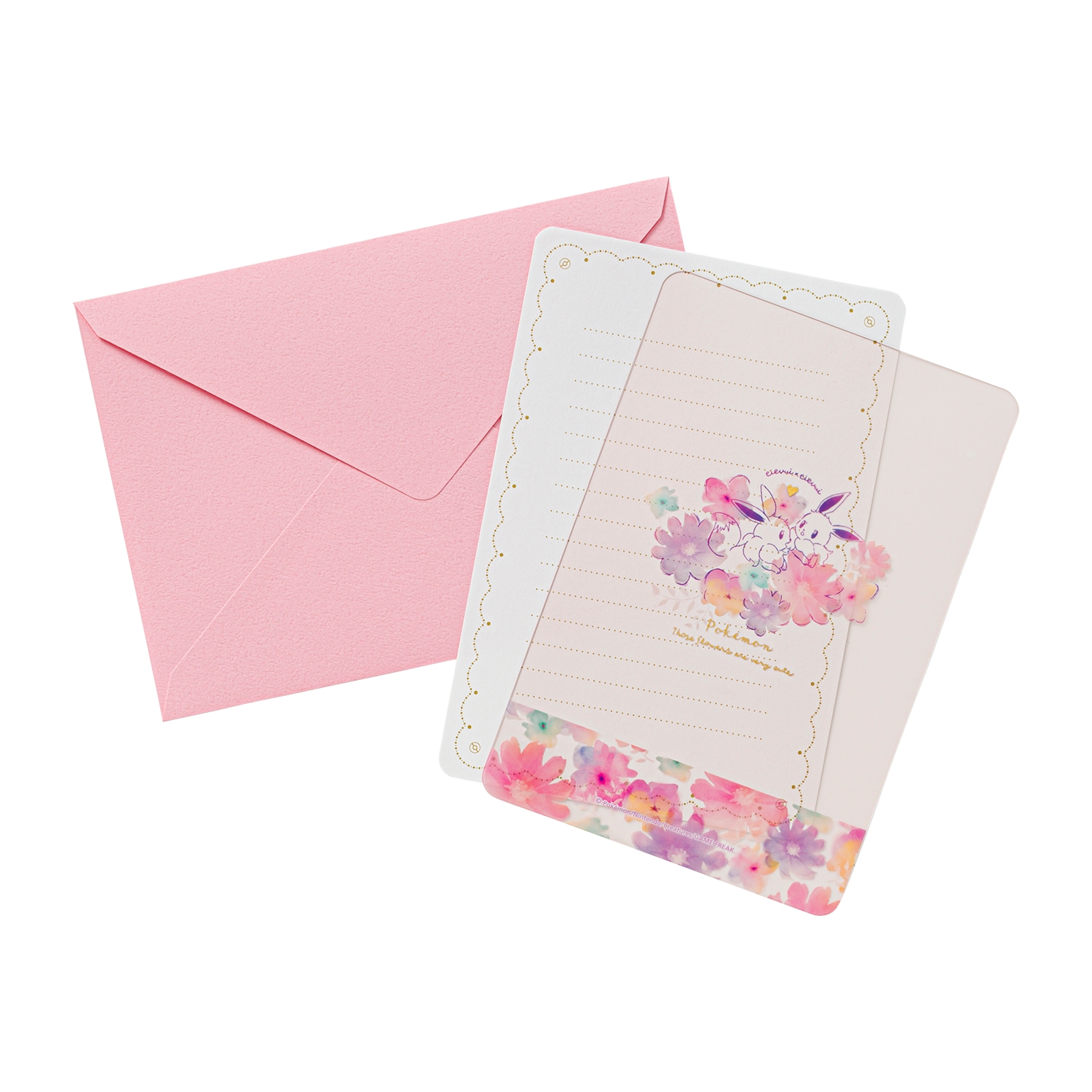 グリーティングカード 多目的 イーブイ flowers