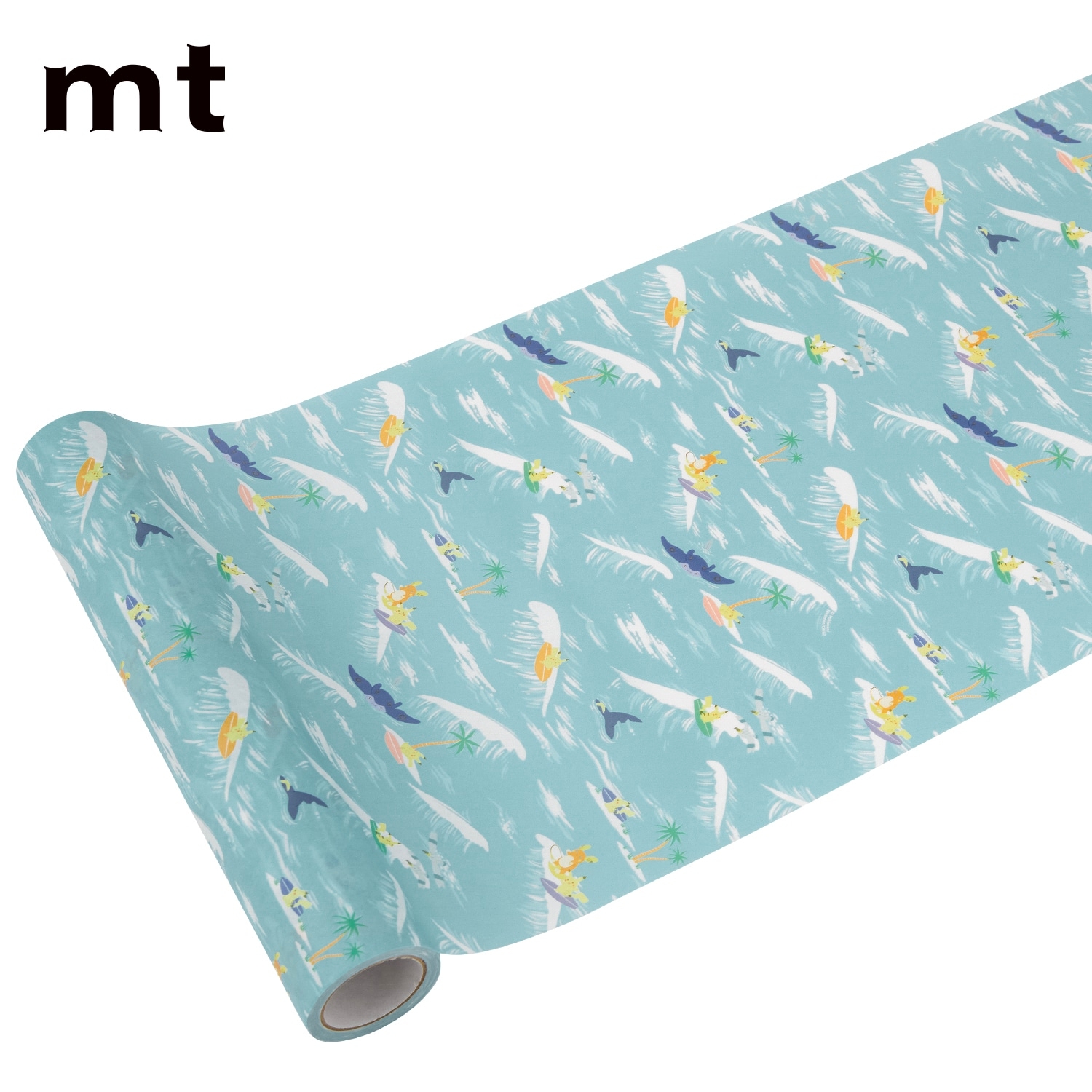 貼ってはがせるデコレーションテープ なみのりピカチュウ・アローラライチュウ・キャモメ・マンタイン