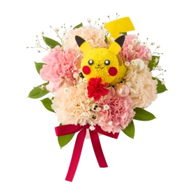ピカチュウのフラワーアレンジメント Happy Mother’s Day 2025