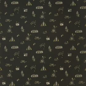 貼ってはがせるデコレーションテープ ブラッキー