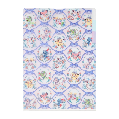 A4 3ポケットクリアファイル  Pokémon Botanical Easter