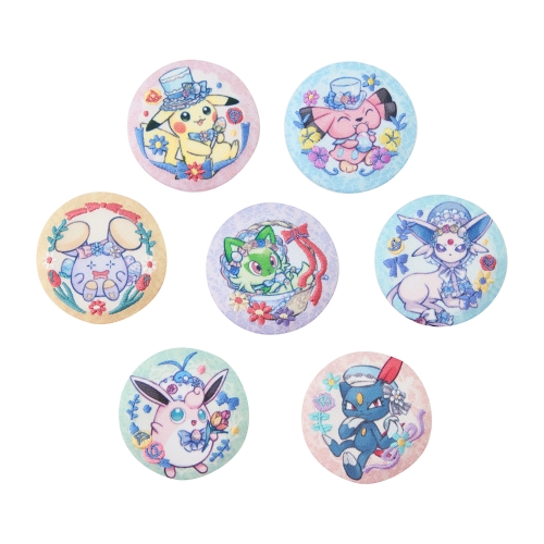 刺繍入りくるみバッジコレクション Pokémon Botanical Easter