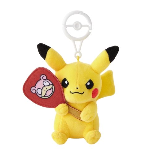 カラビナ付きマスコット ピカチュウ ポケモンセンターカガワ ヤドンのうちわ