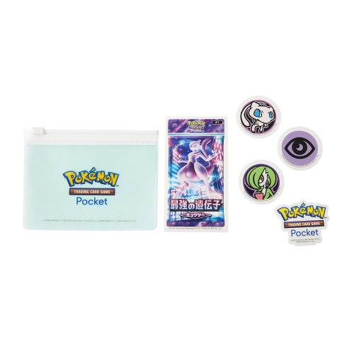 ポーチ入りステッカー  Pokémon Trading Card Game Pocket ミュウツー