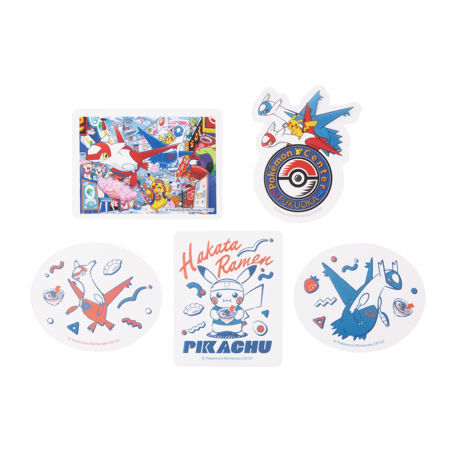 ステッカーセット ポケモンセンターフクオカR