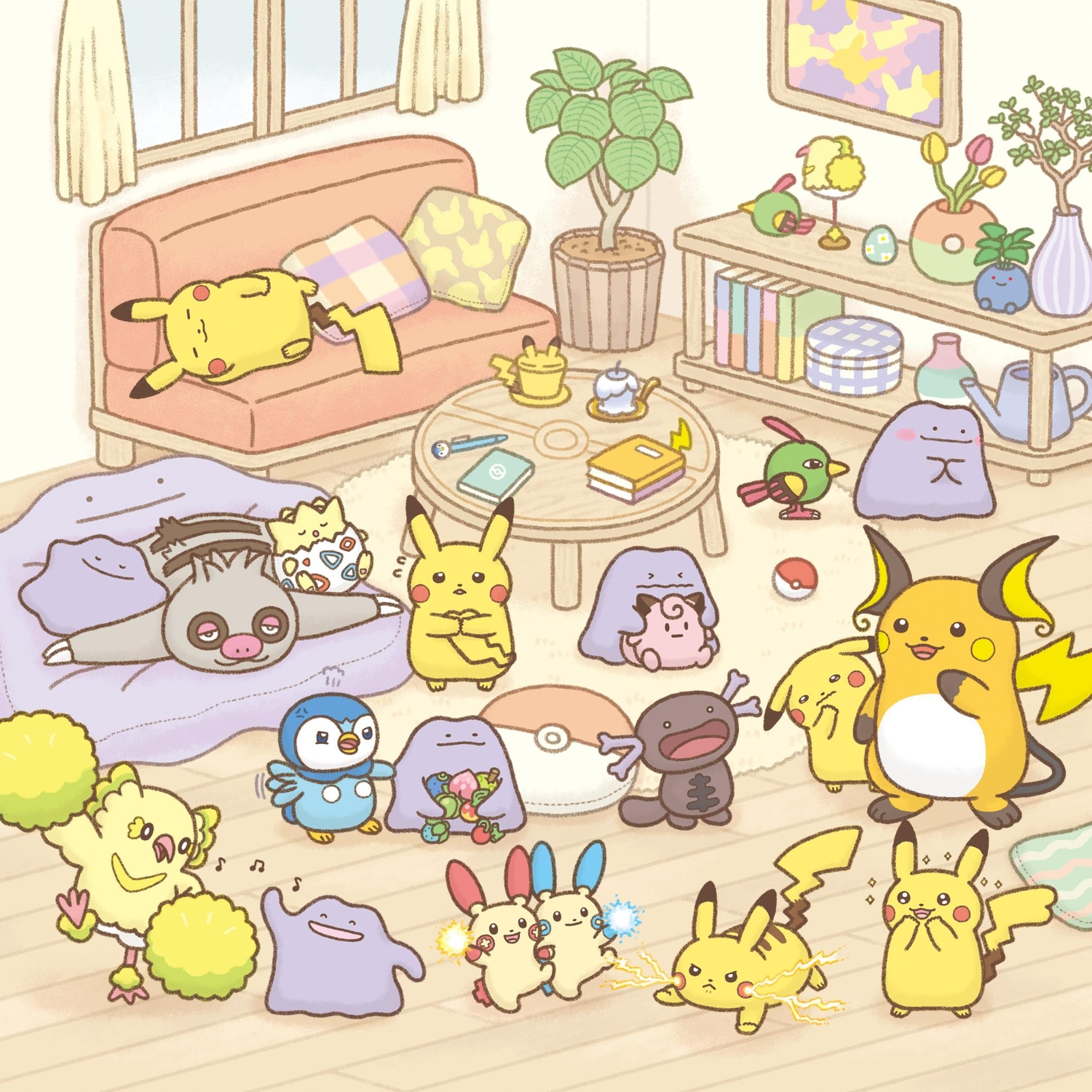 ブックエンド2個セット 十ポケ十色 おくびょうなピカチュウ