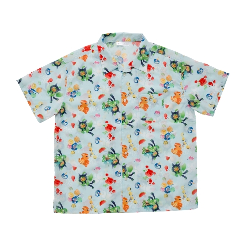 アロハシャツ ポケ紋 キタカミの里 Mサイズ ポケモン Tシャツ アロハシャツ ポケ紋 キタカミの里 M / L ｜【公式】ポケモンセンター