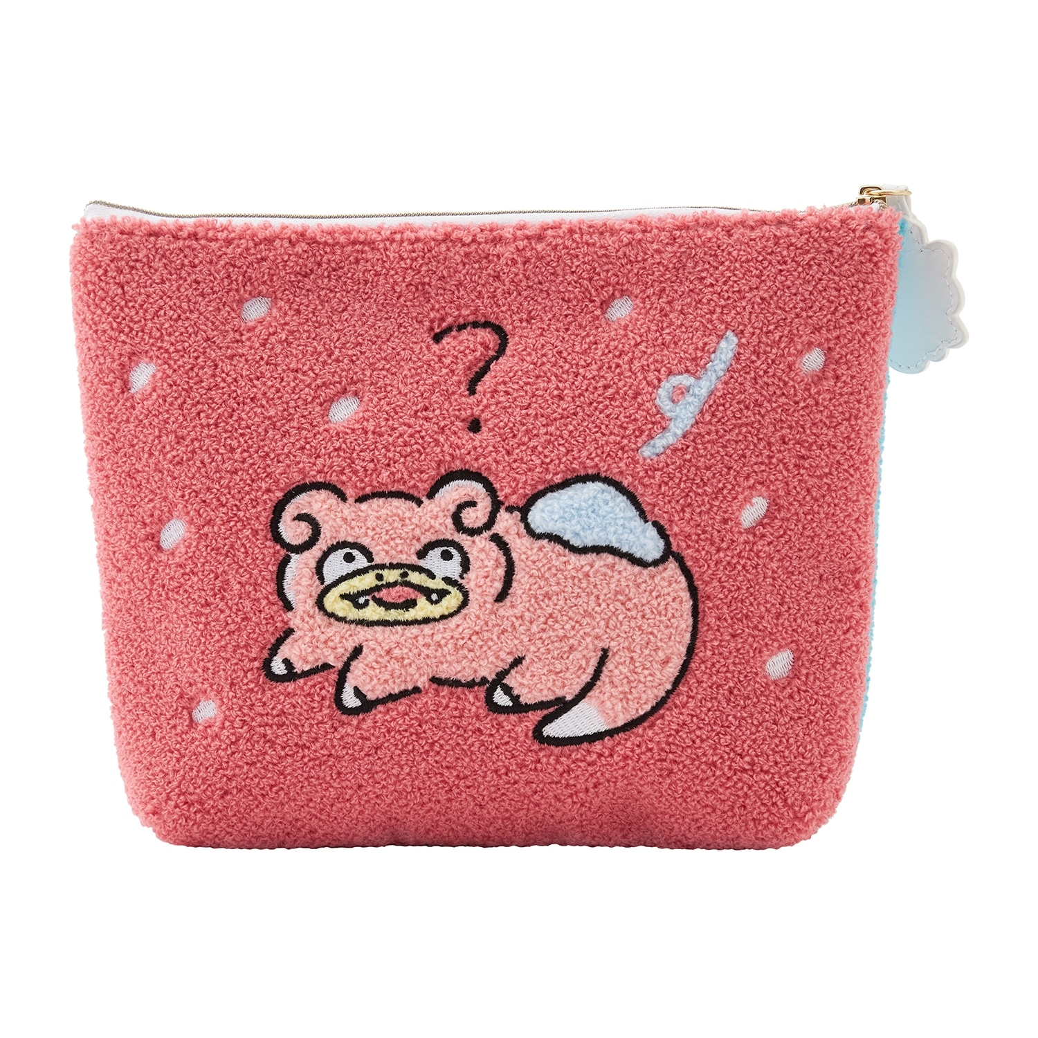 サガラ刺繍ポーチ どんどん どんかん やぁん？ さむいギャグ