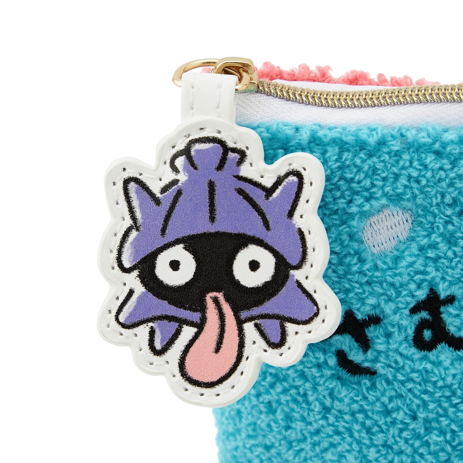 サガラ刺繍ポーチ どんどん どんかん やぁん？ さむいギャグ