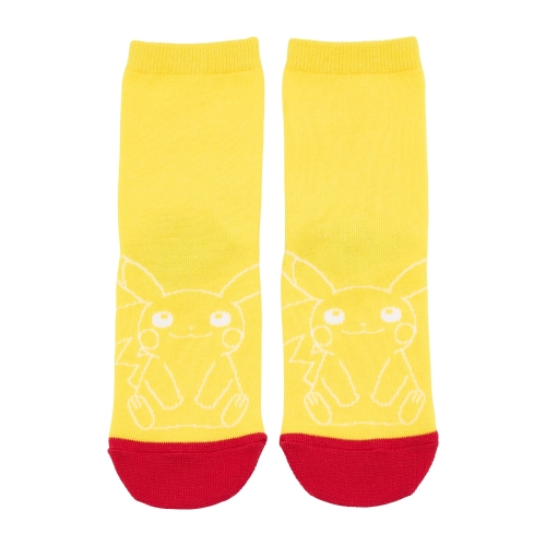 【選べる】クルーソックス NeonColor ピカチュウ 19-21