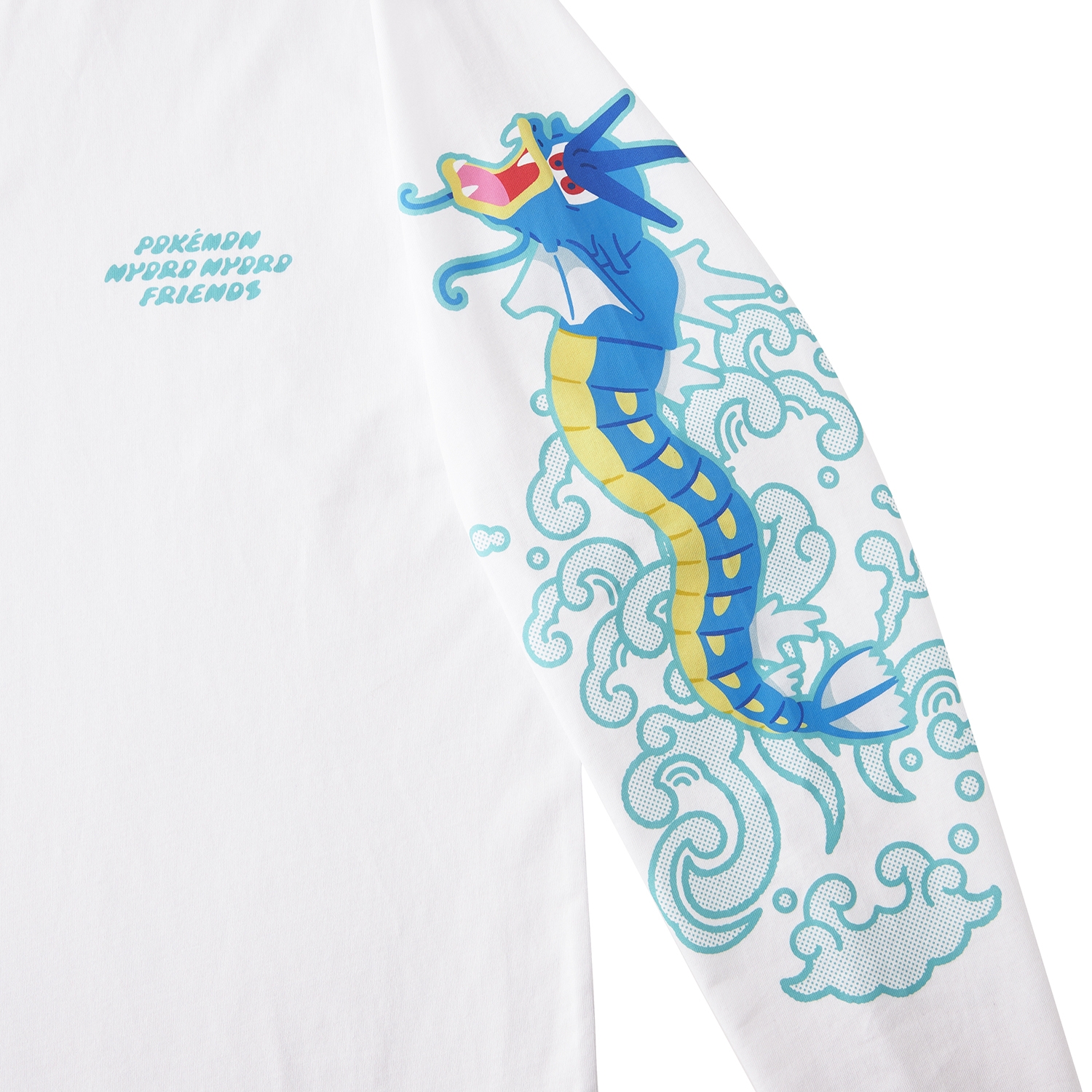 ロングTシャツ POKÉMON NYORO NYORO FRIENDS ギャラドスのたきのぼり Free